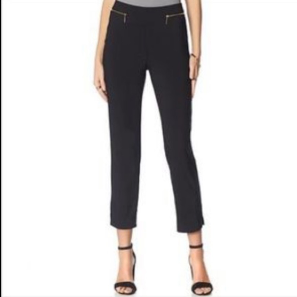 CHICO’S Black So Slimming Getaway Zip Ankle Pants 4